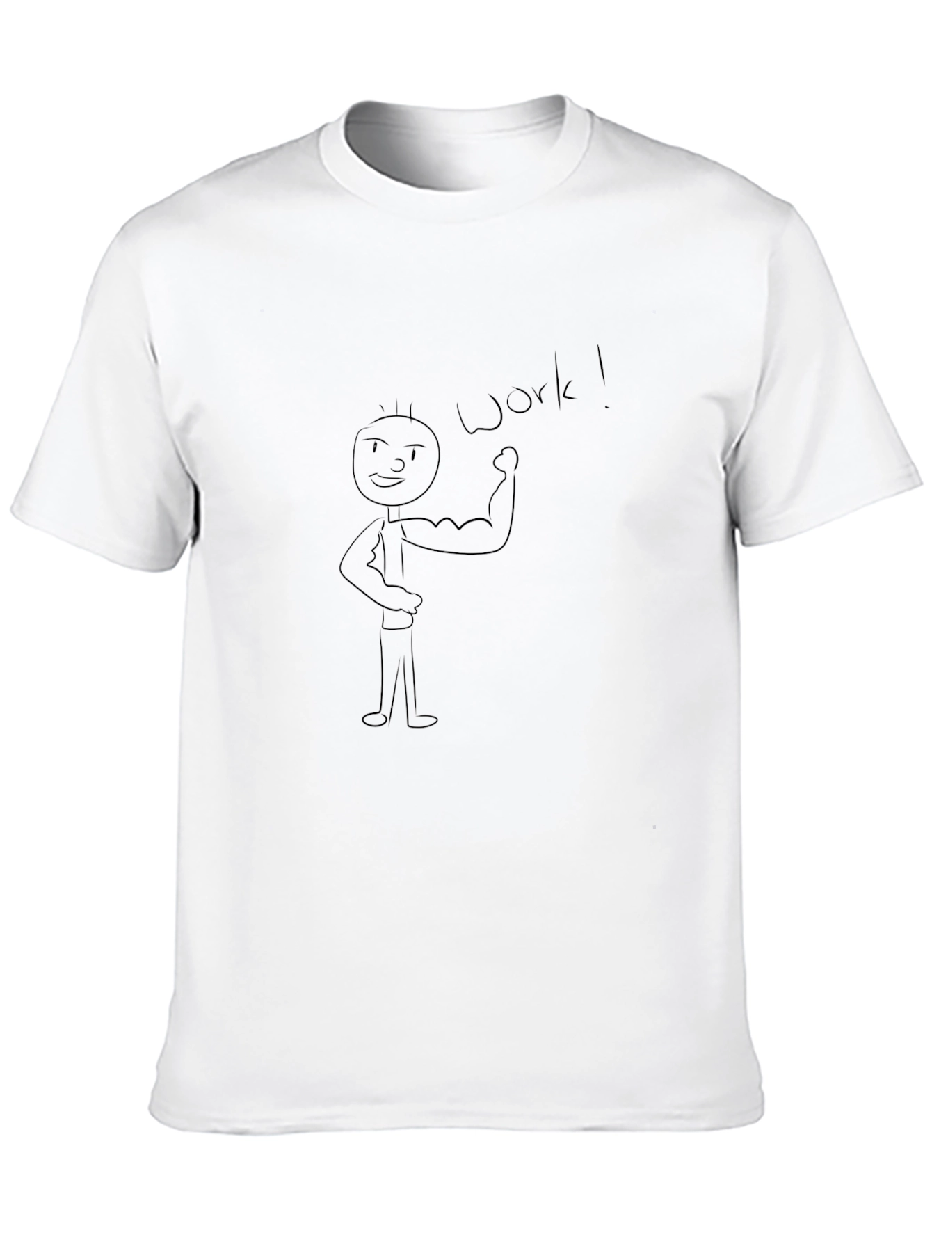 Funny Work Outing Stick Figure Black T-Shirt