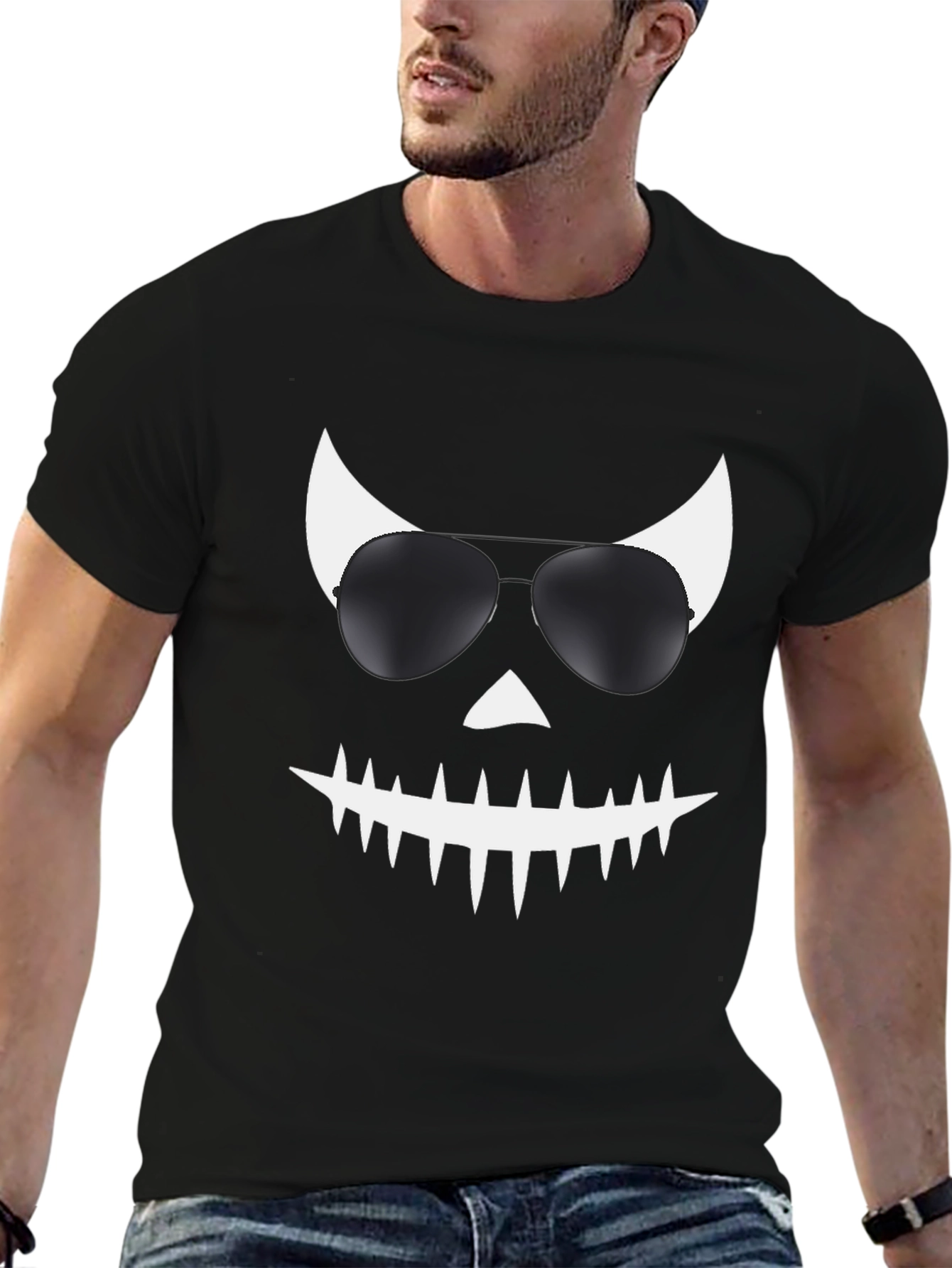 Cool Jack OLantern T-Shirt with Sunglasses