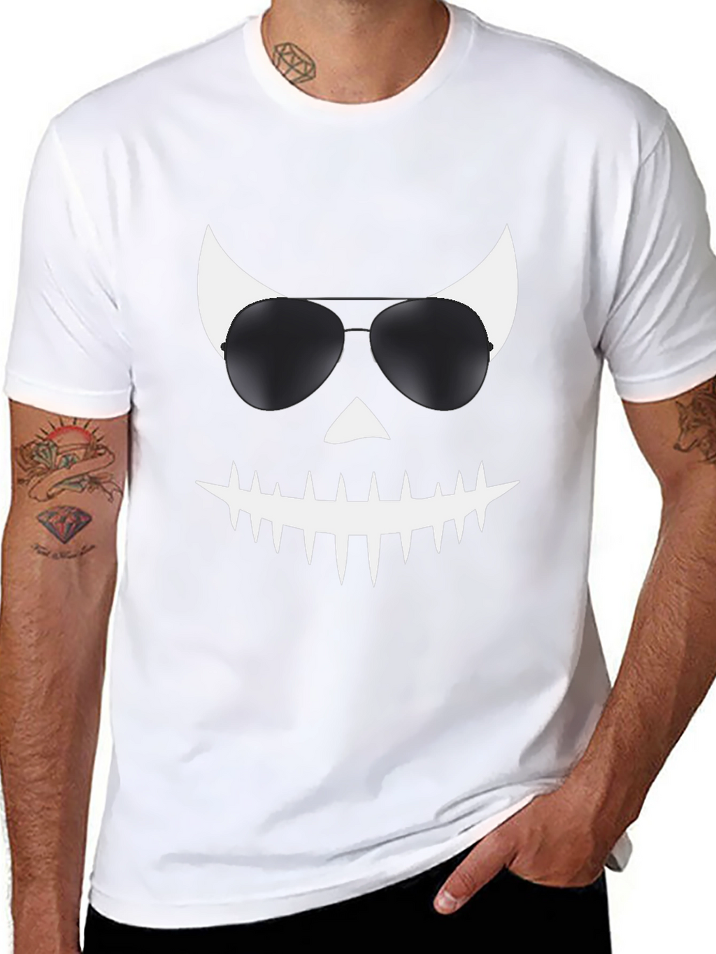 Cool Jack OLantern T-Shirt with Sunglasses