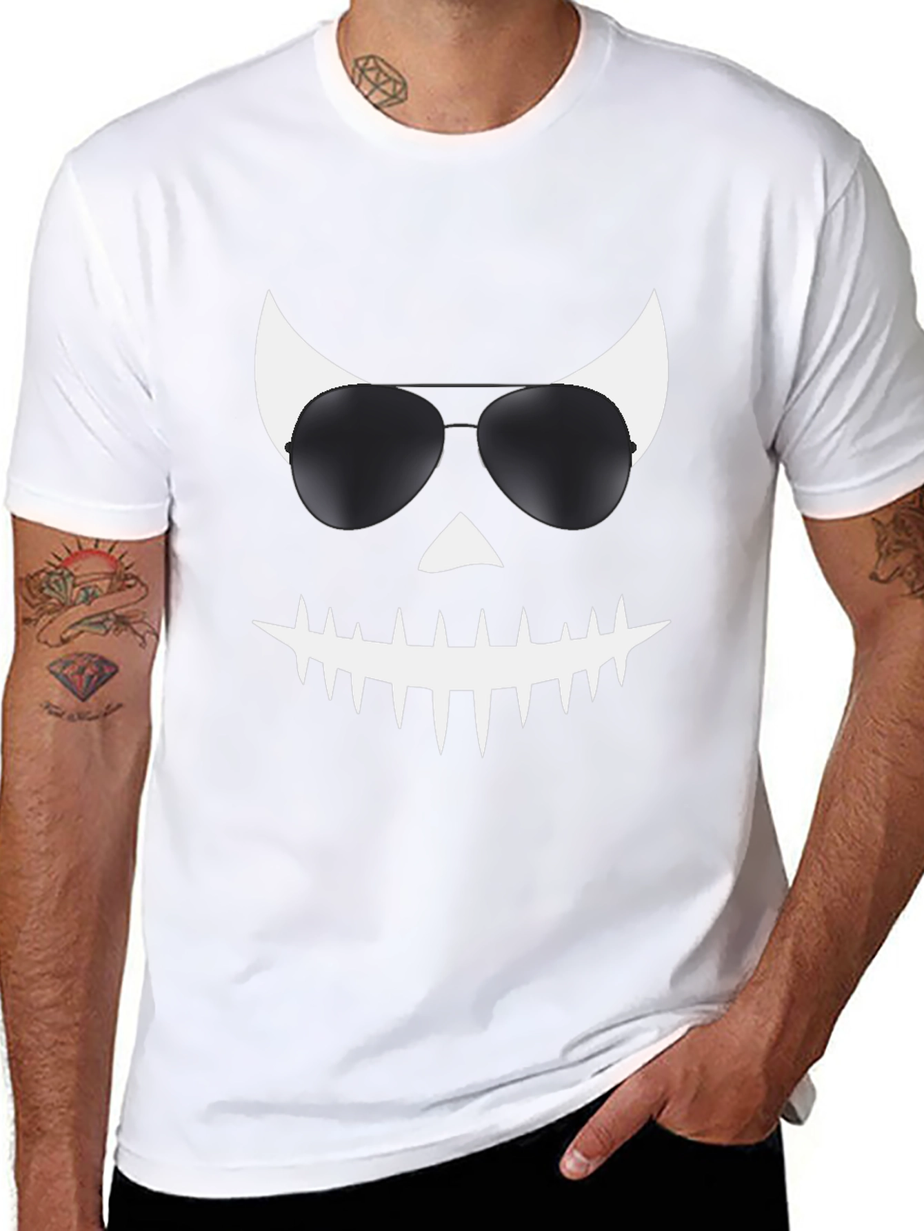 Cool Jack OLantern T-Shirt with Sunglasses