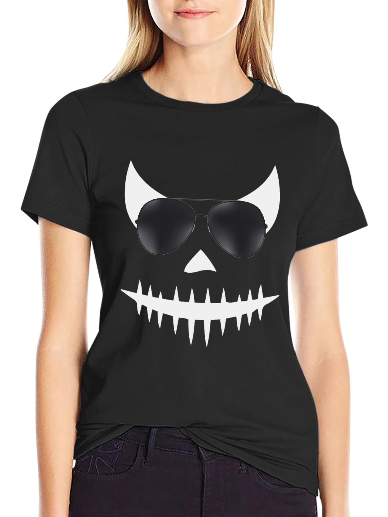 Cool Jack OLantern T-Shirt with Sunglasses