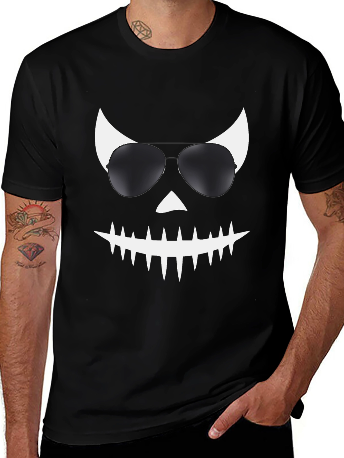 Cool Jack OLantern T-Shirt with Sunglasses