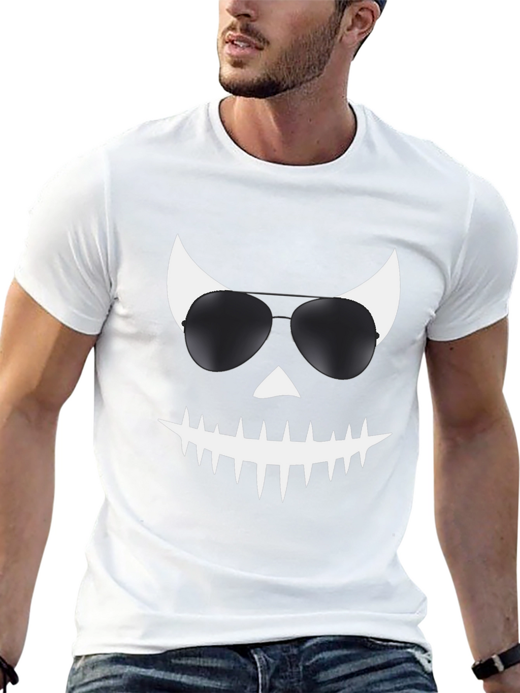 Cool Jack OLantern T-Shirt with Sunglasses