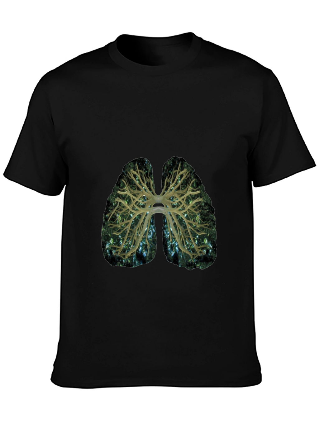 Lungs Graphic Print T-Shirt - Breath of Fresh Style