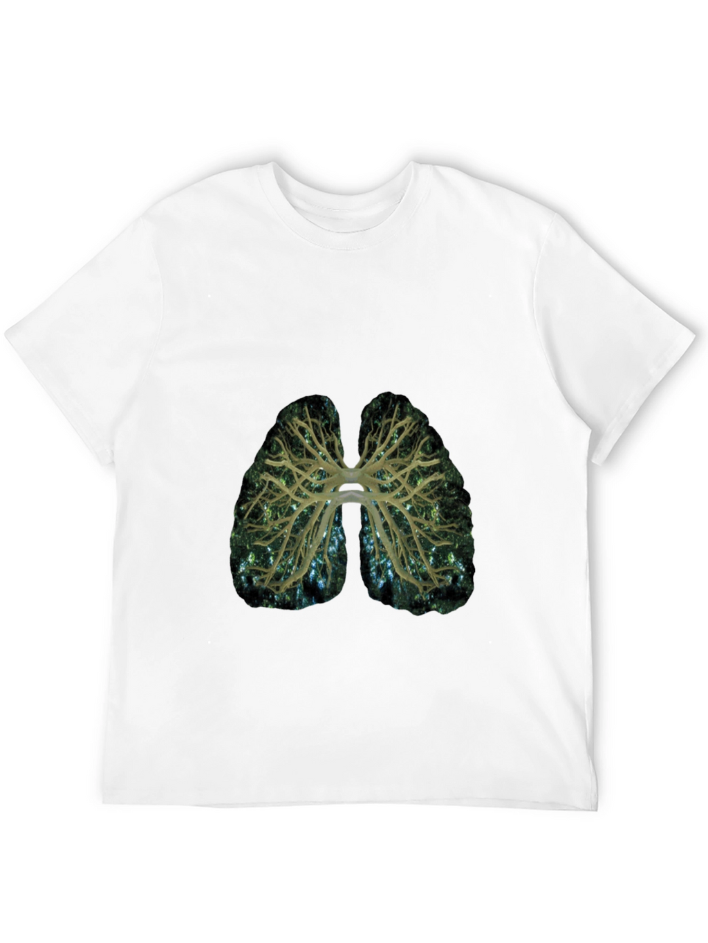 Lungs Graphic Print T-Shirt - Breath of Fresh Style
