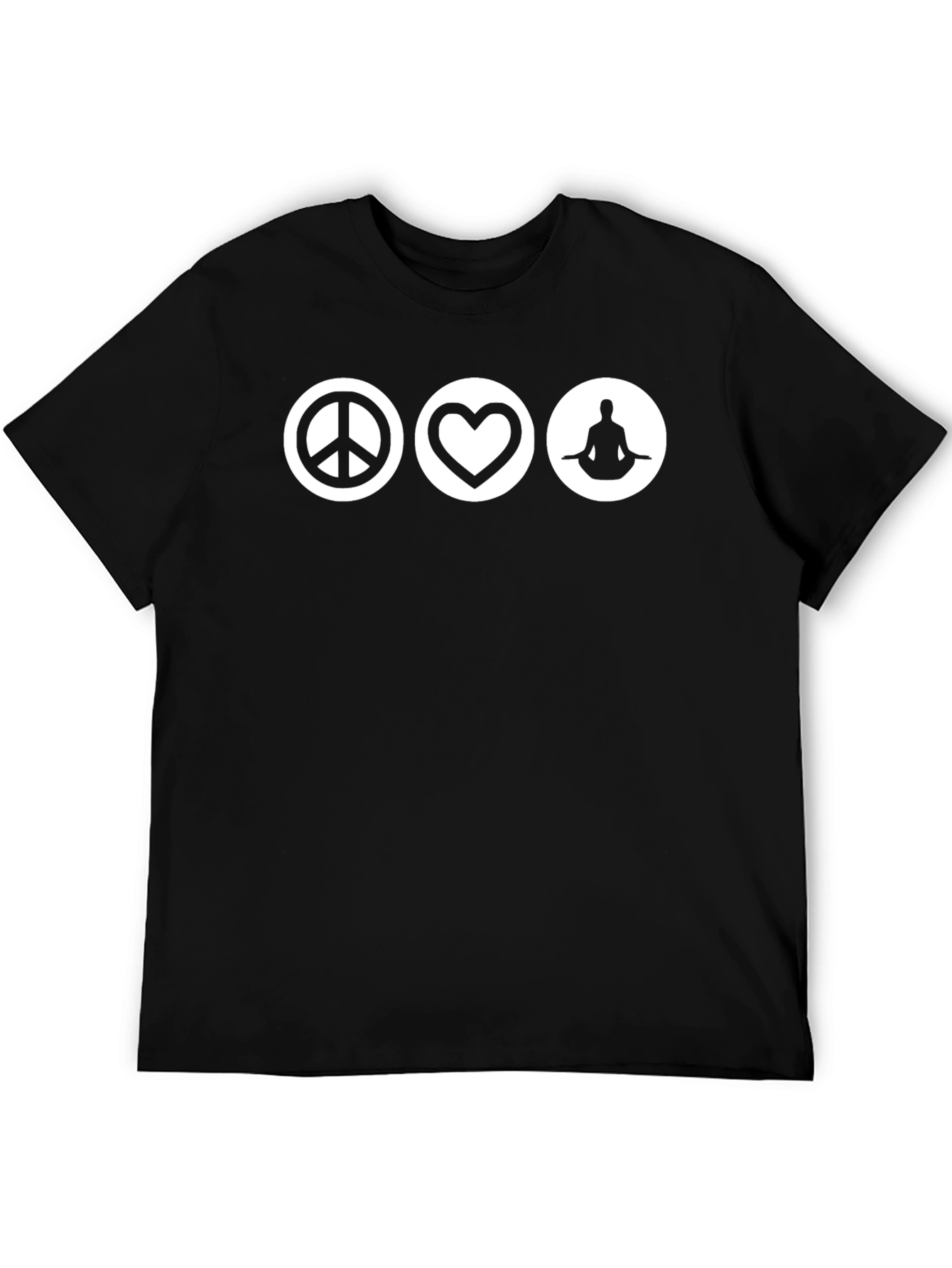 Peace Love Meditate Graphic T-Shirt