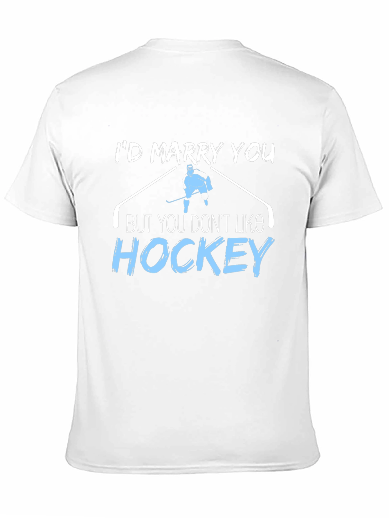 Hockey Fan Humor Graphic Tee - Id Marry You!