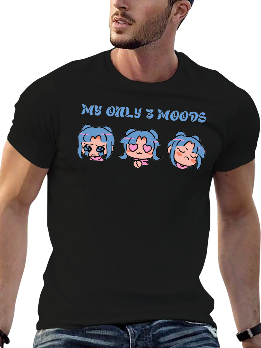 My Only 3 Moods Graphic T-Shirt