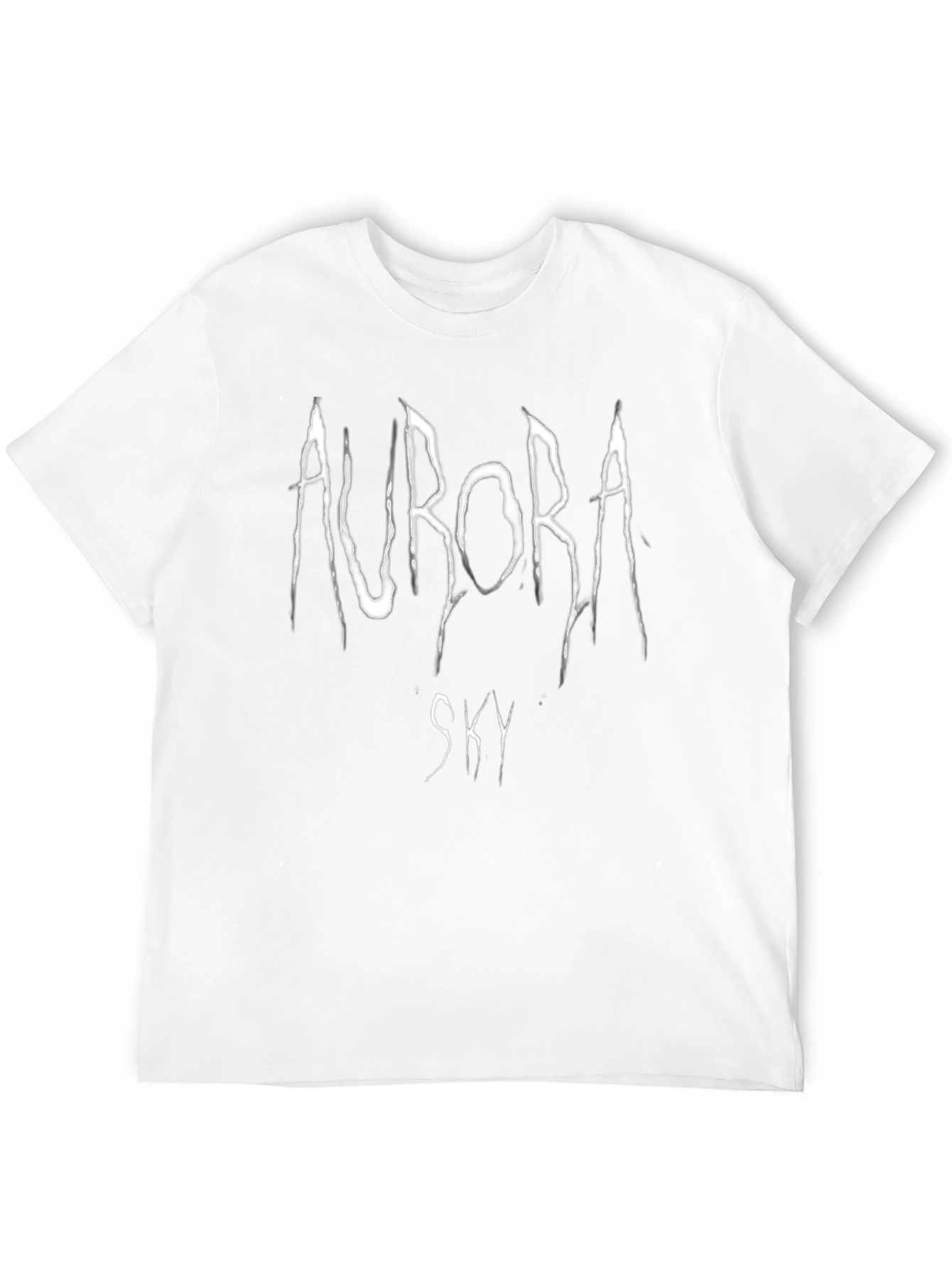 Aurora Sky Black Graphic T-Shirt