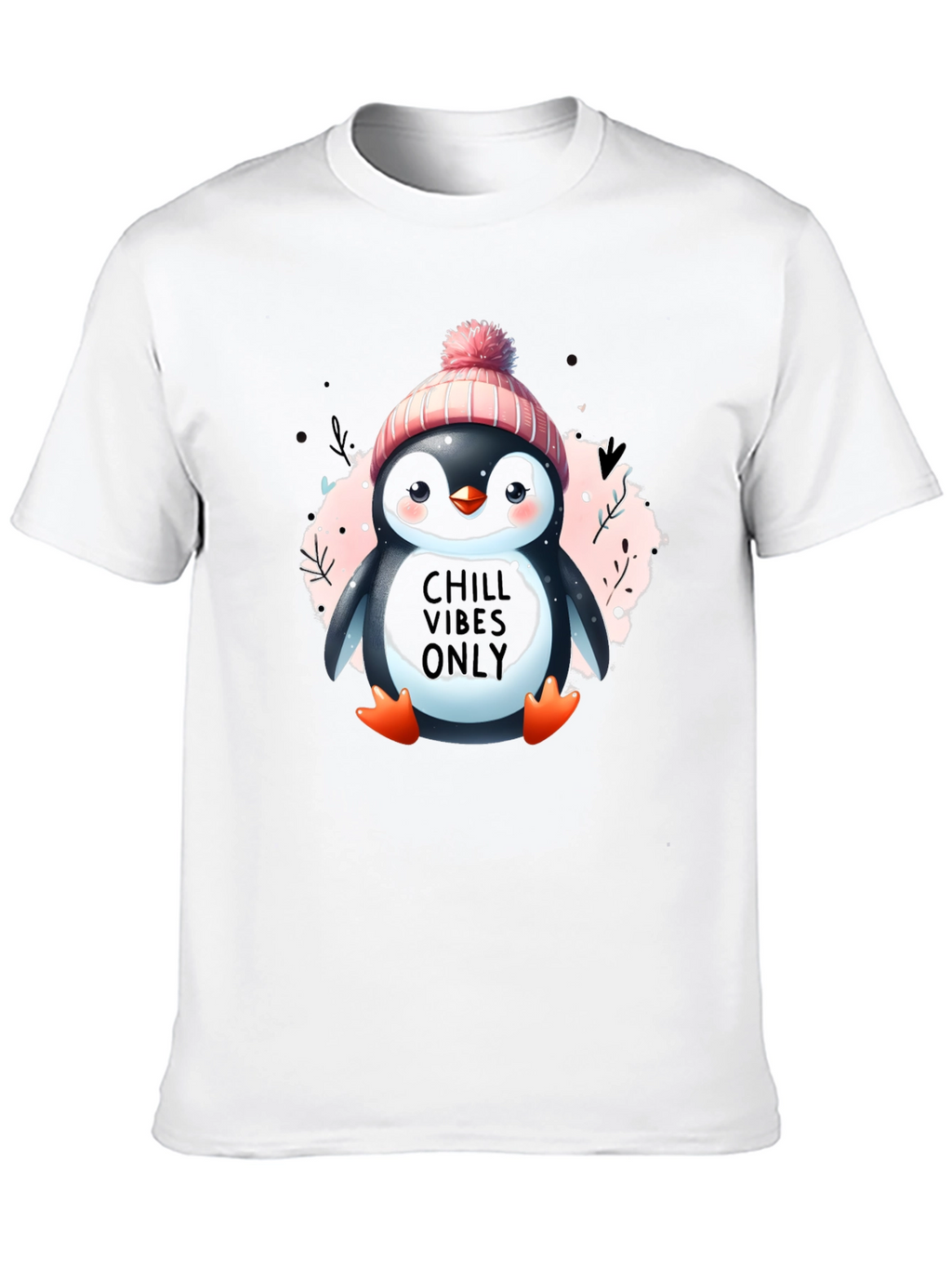 Chill Vibes Penguin T-Shirt - Cozy Winter Design