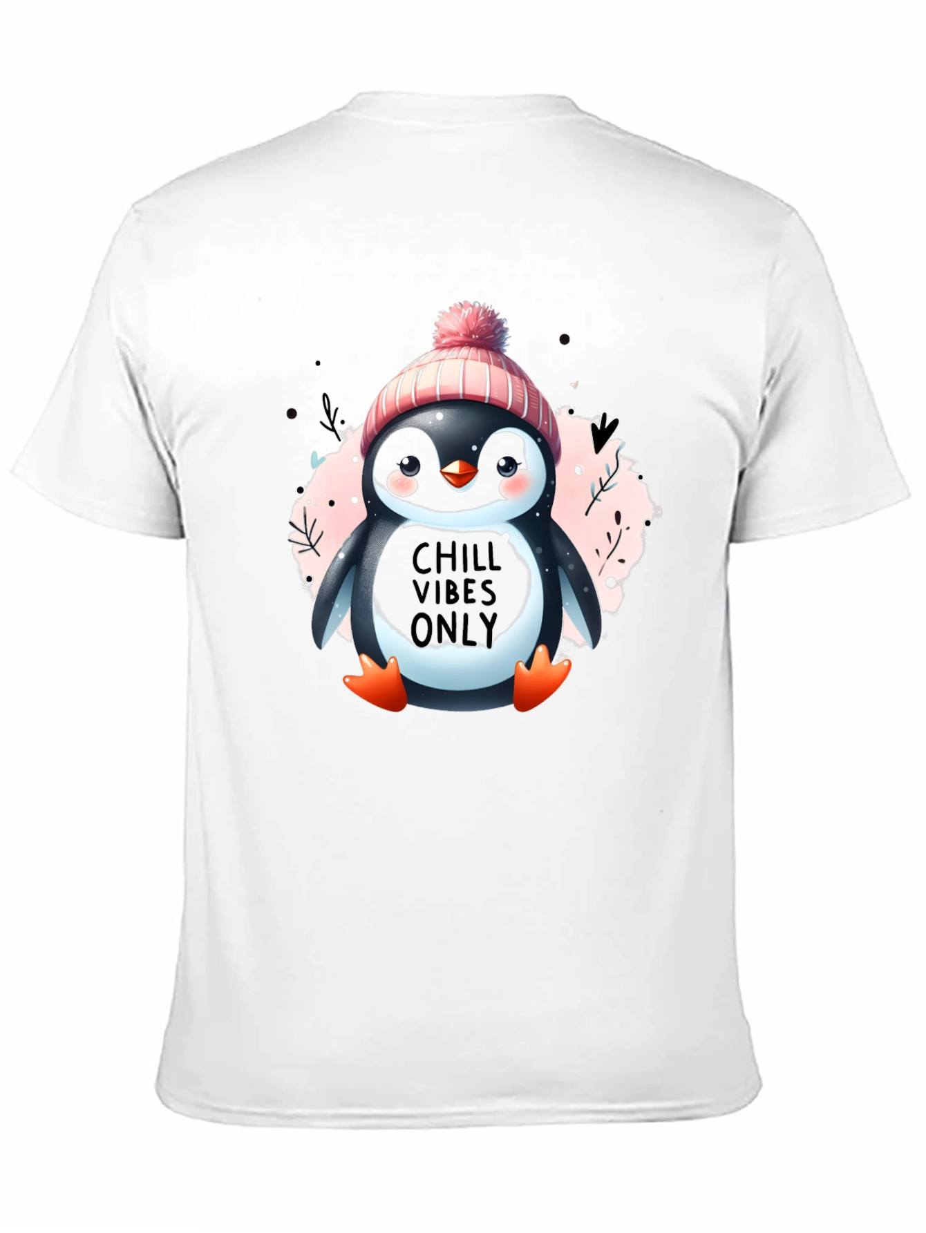 Chill Vibes Penguin T-Shirt - Cozy Winter Design