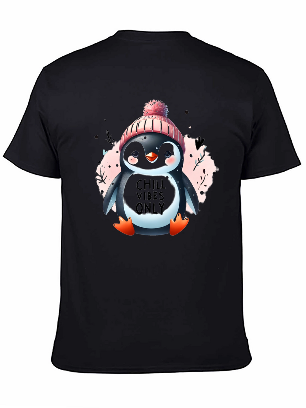 Chill Vibes Penguin T-Shirt - Cozy Winter Design