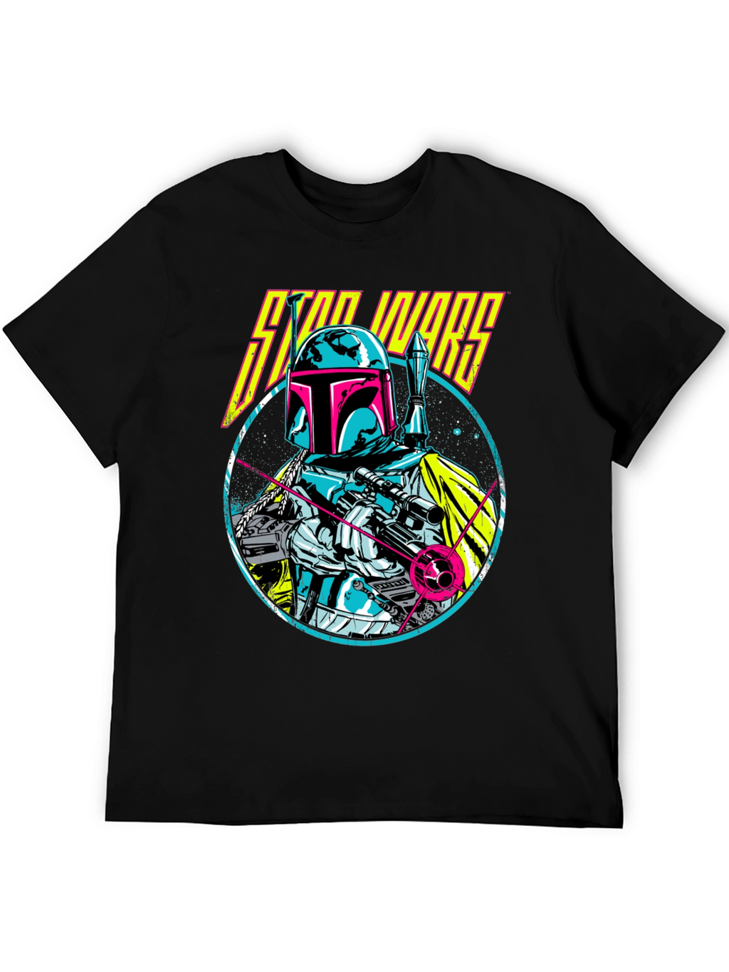 Retro Star Wars Boba Fett Graphic T-Shirt