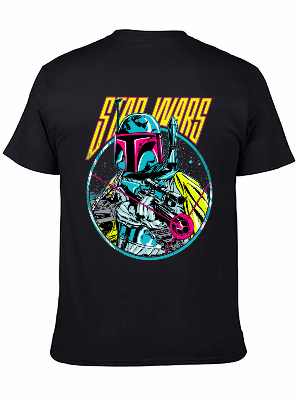 Retro Star Wars Boba Fett Graphic T-Shirt