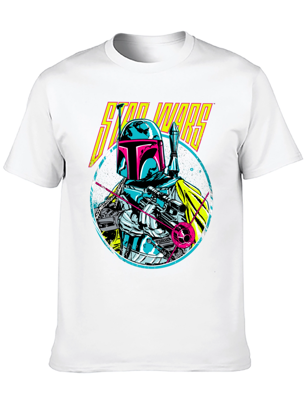 Retro Star Wars Boba Fett Graphic T-Shirt