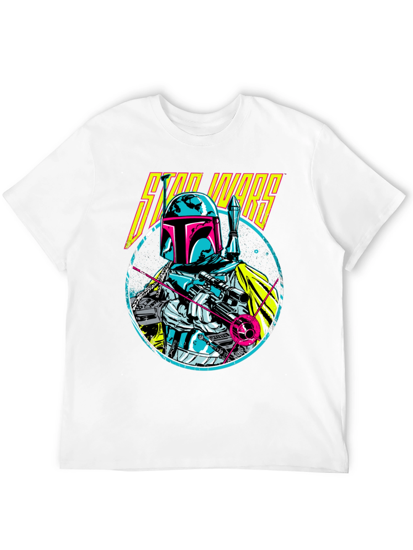 Retro Star Wars Boba Fett Graphic T-Shirt