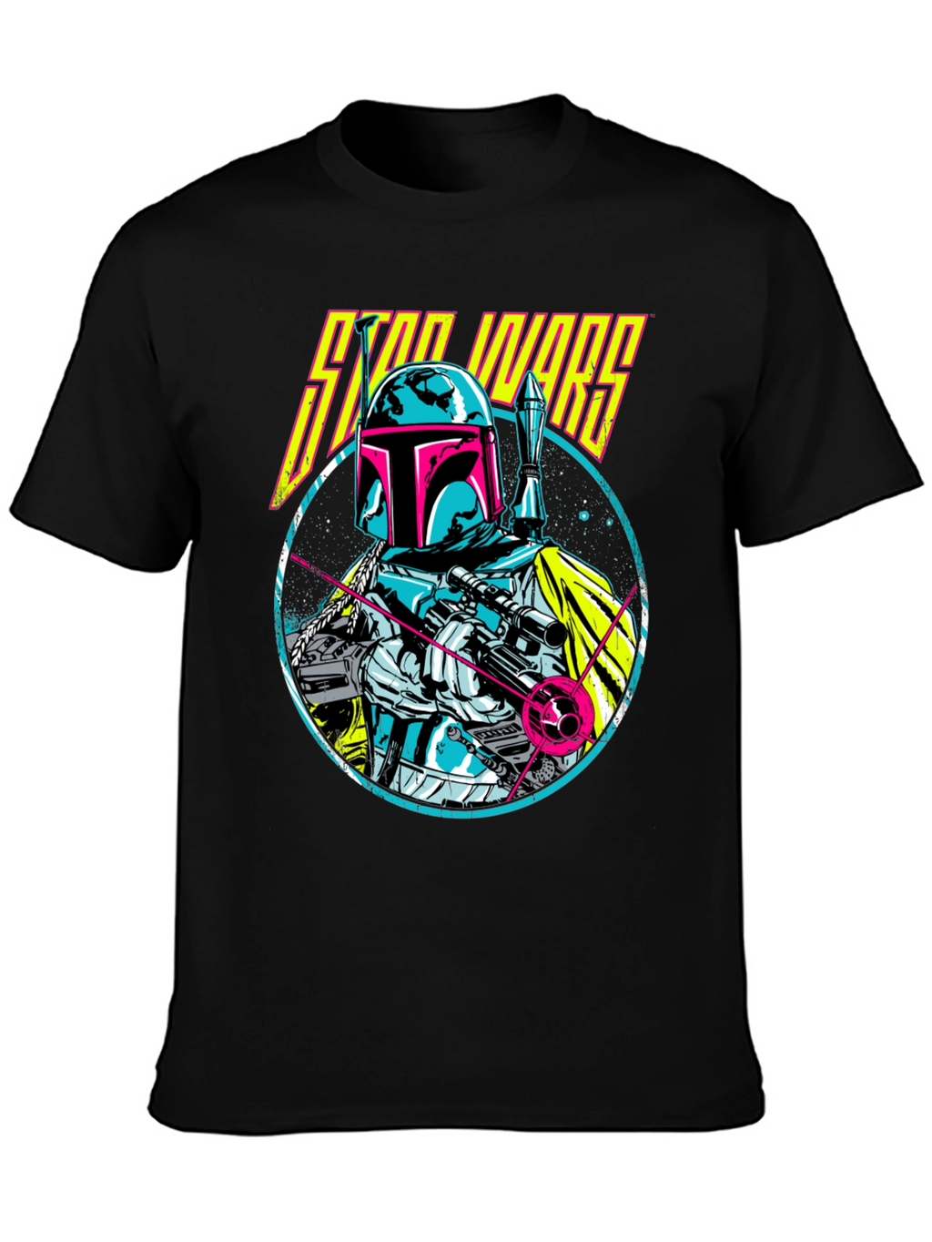 Retro Star Wars Boba Fett Graphic T-Shirt