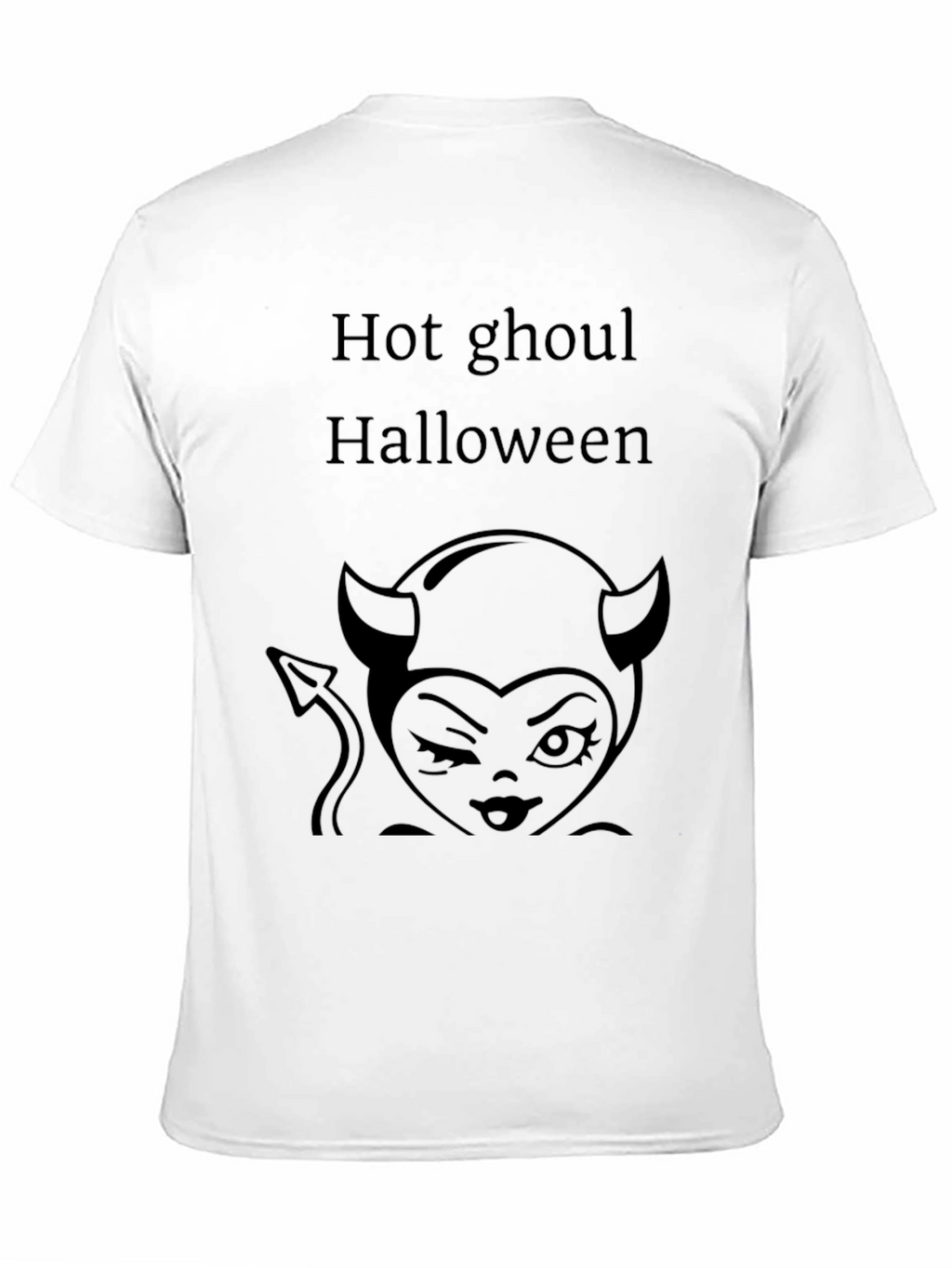 Hot Ghoul Halloween Graphic Tee - Unisex Black Shirt