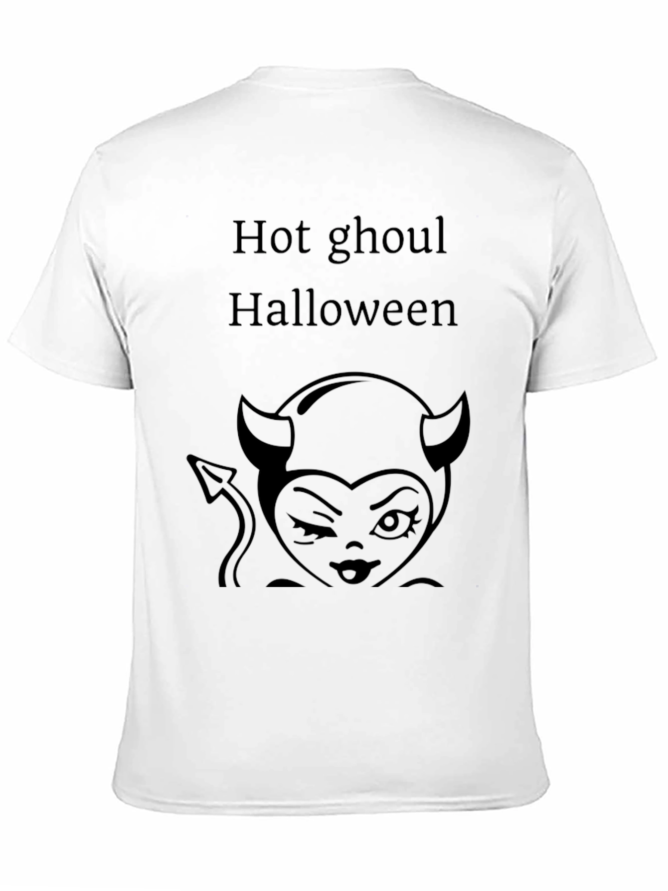 Hot Ghoul Halloween Graphic Tee - Unisex Black Shirt