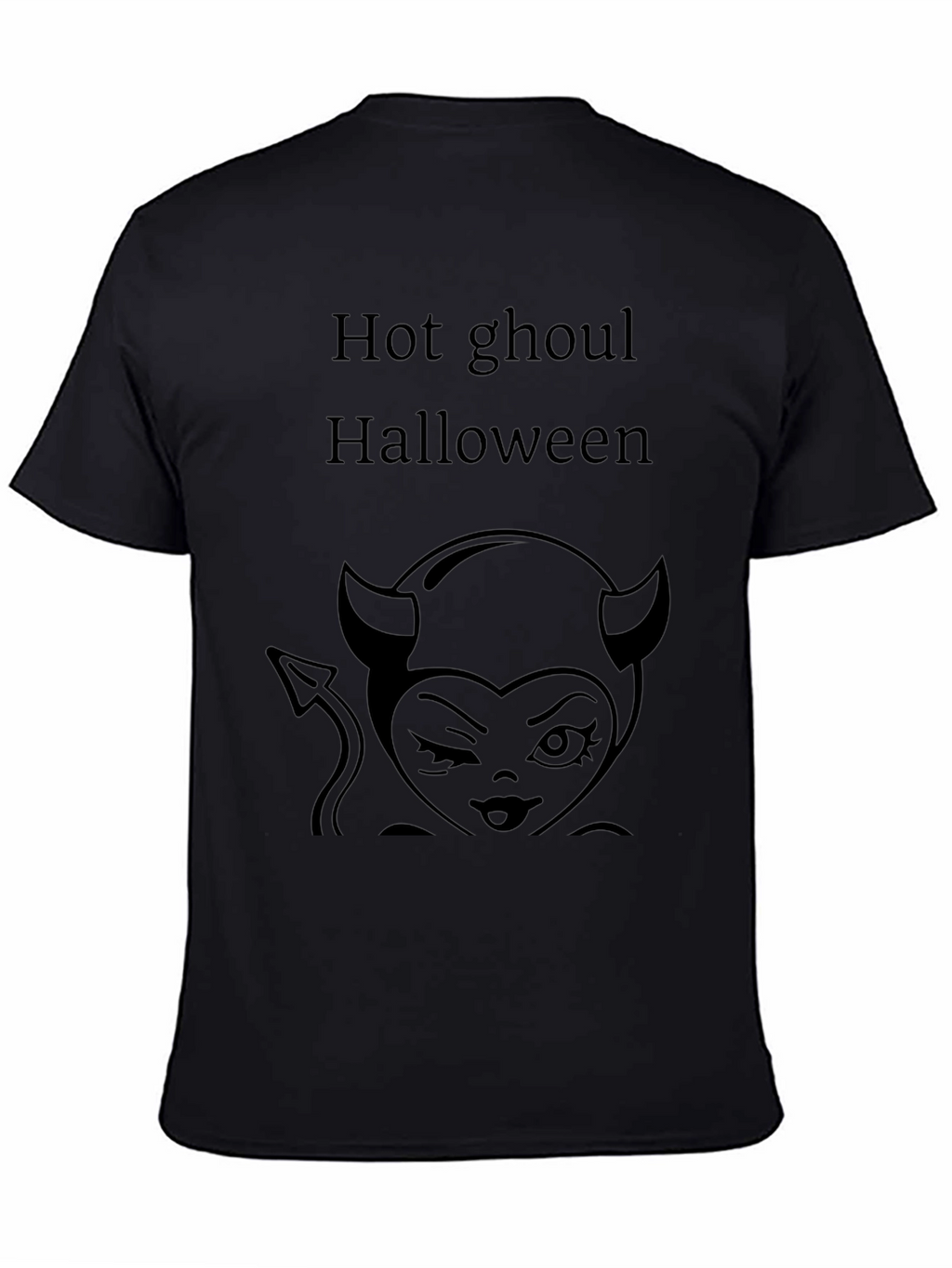 Hot Ghoul Halloween Graphic Tee - Unisex Black Shirt