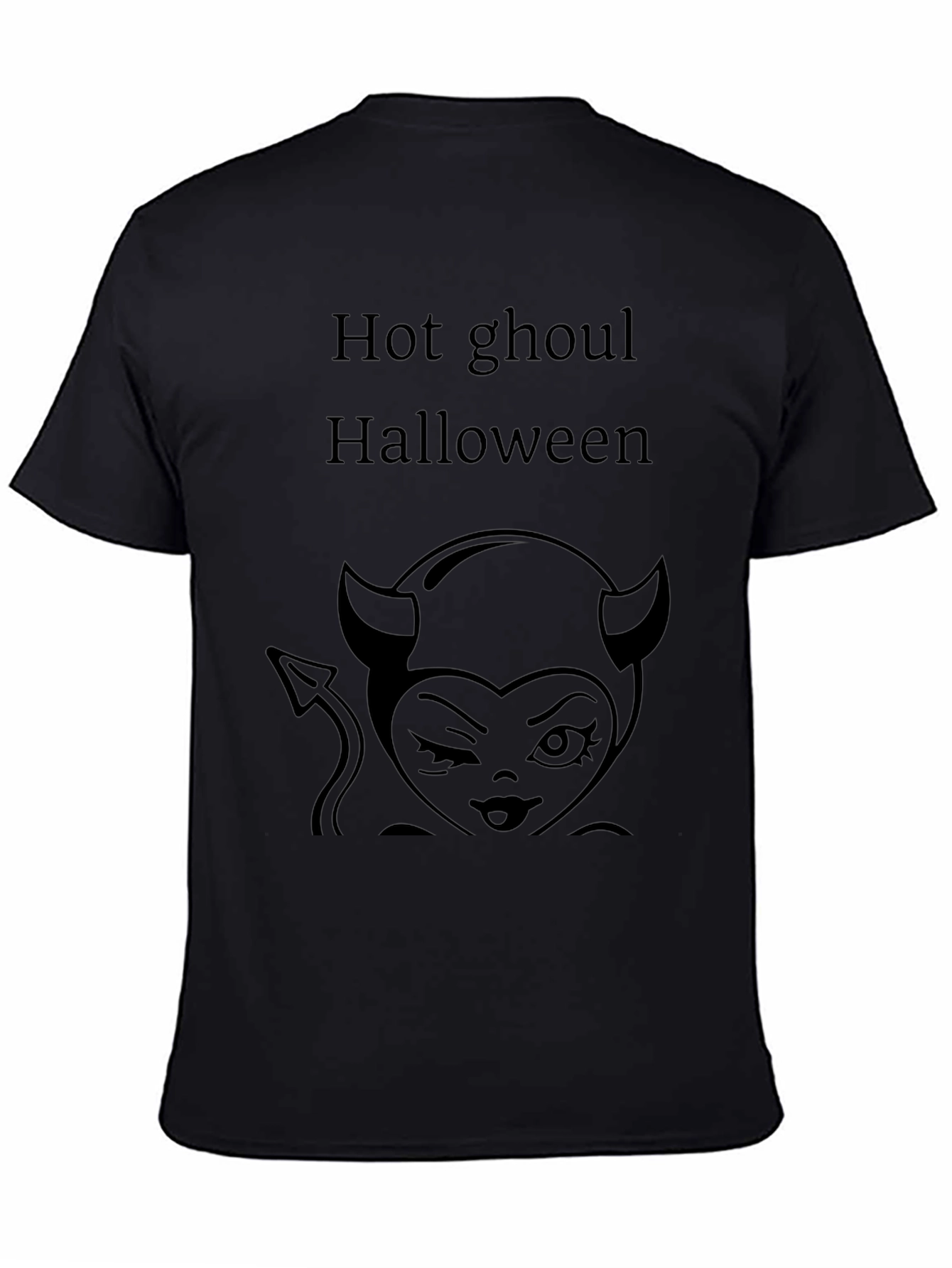 Hot Ghoul Halloween Graphic Tee - Unisex Black Shirt