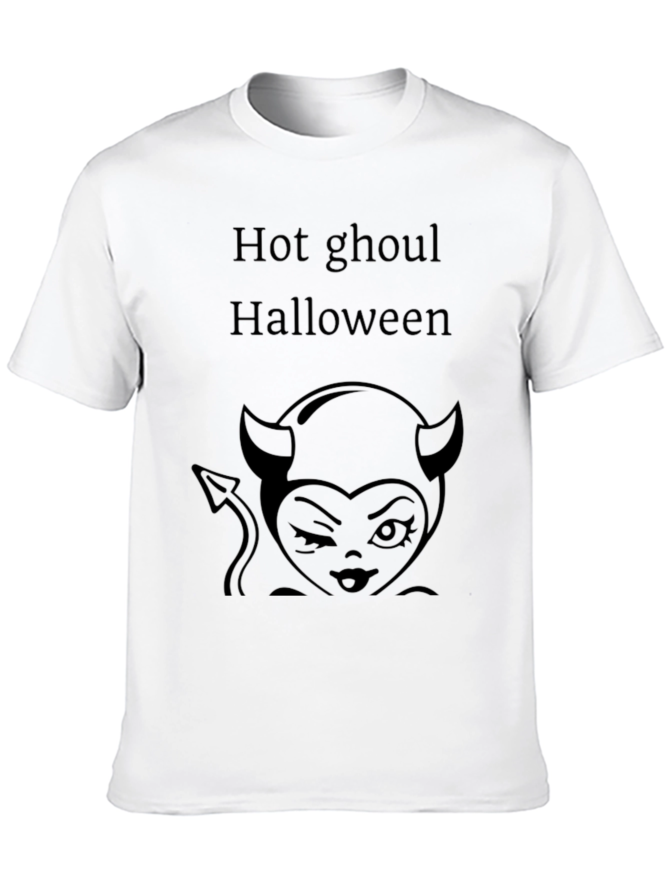 Hot Ghoul Halloween Graphic Tee - Unisex Black Shirt