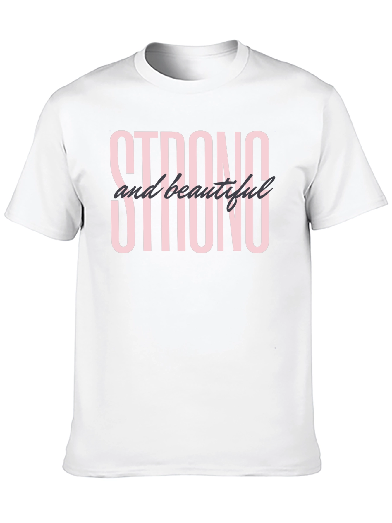 Strong & Beautiful Graphic T-Shirt - Black