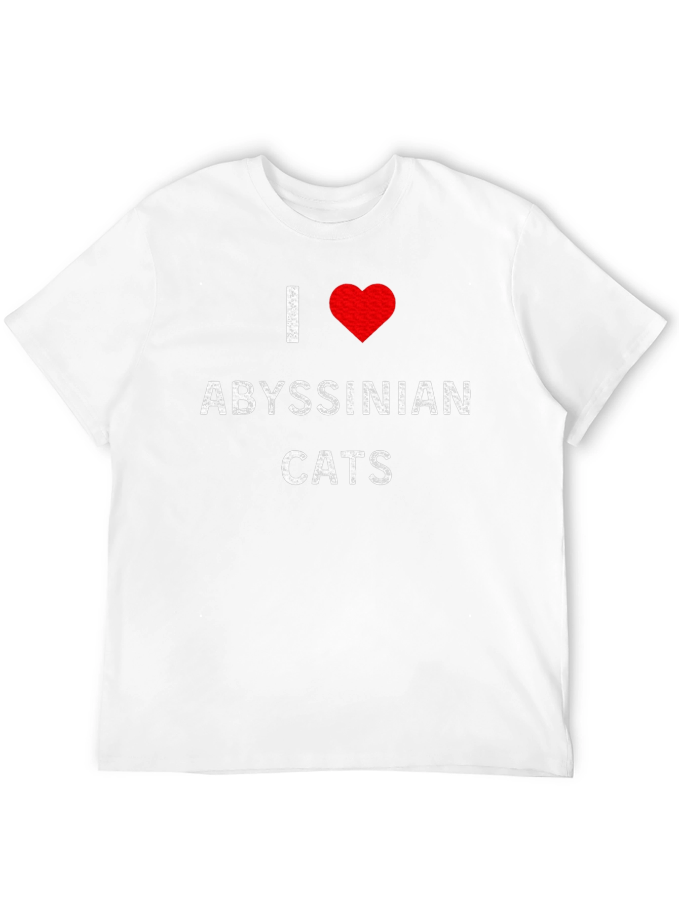 I Love Abyssinian Cats T-Shirt