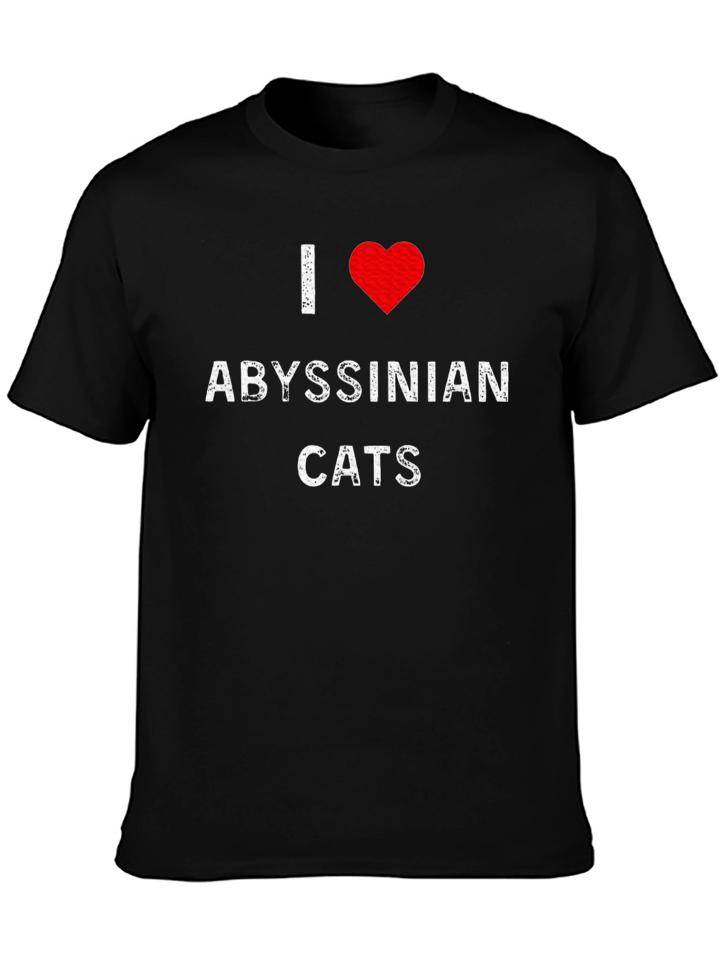 I Love Abyssinian Cats T-Shirt