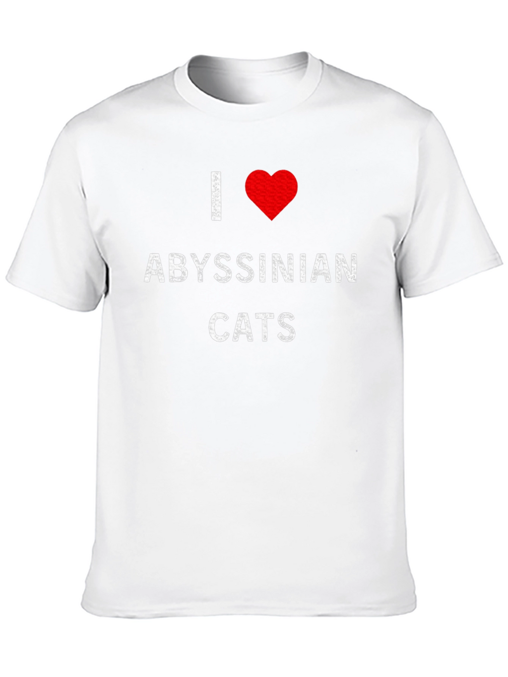 I Love Abyssinian Cats T-Shirt