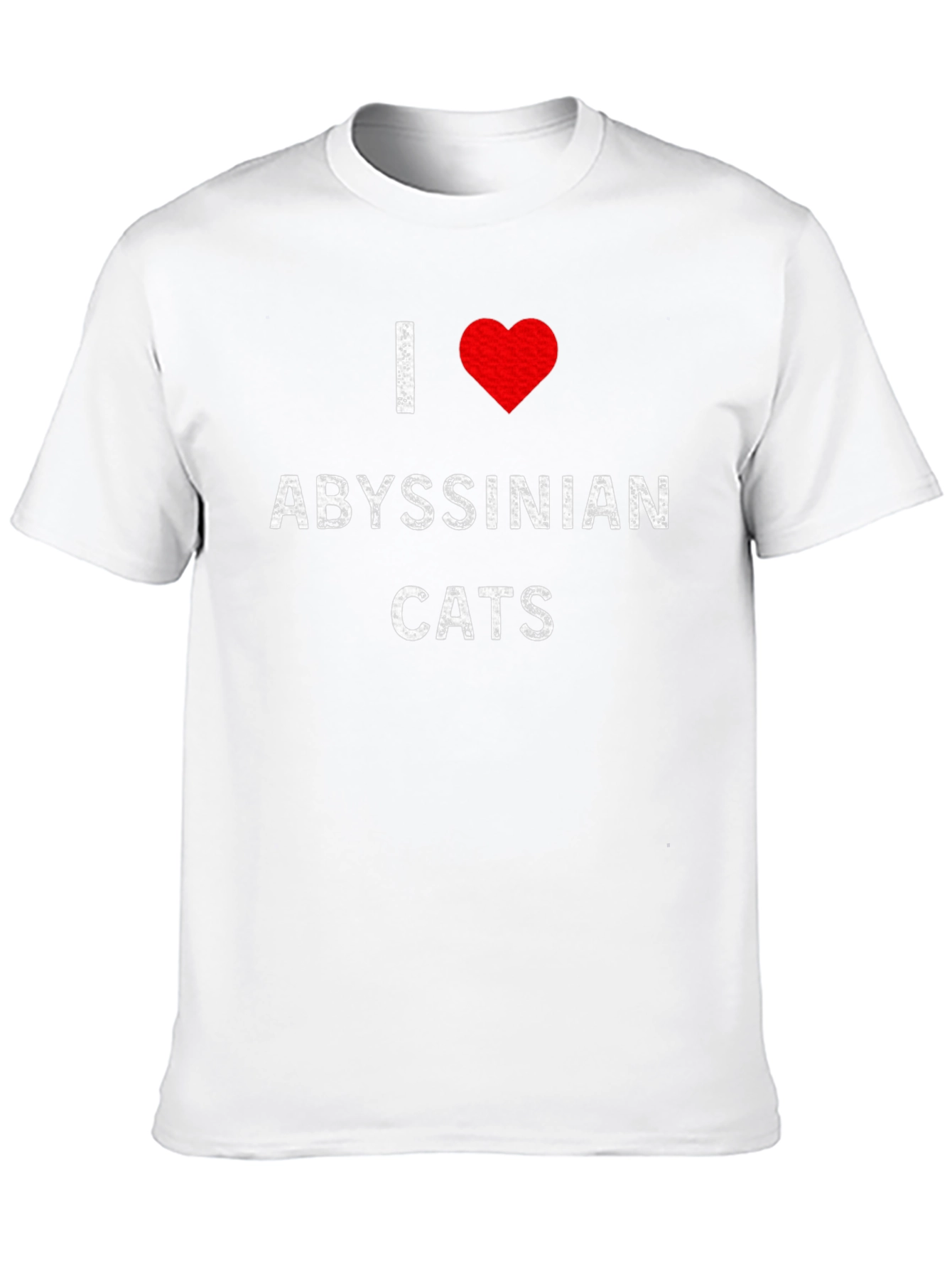 I Love Abyssinian Cats T-Shirt