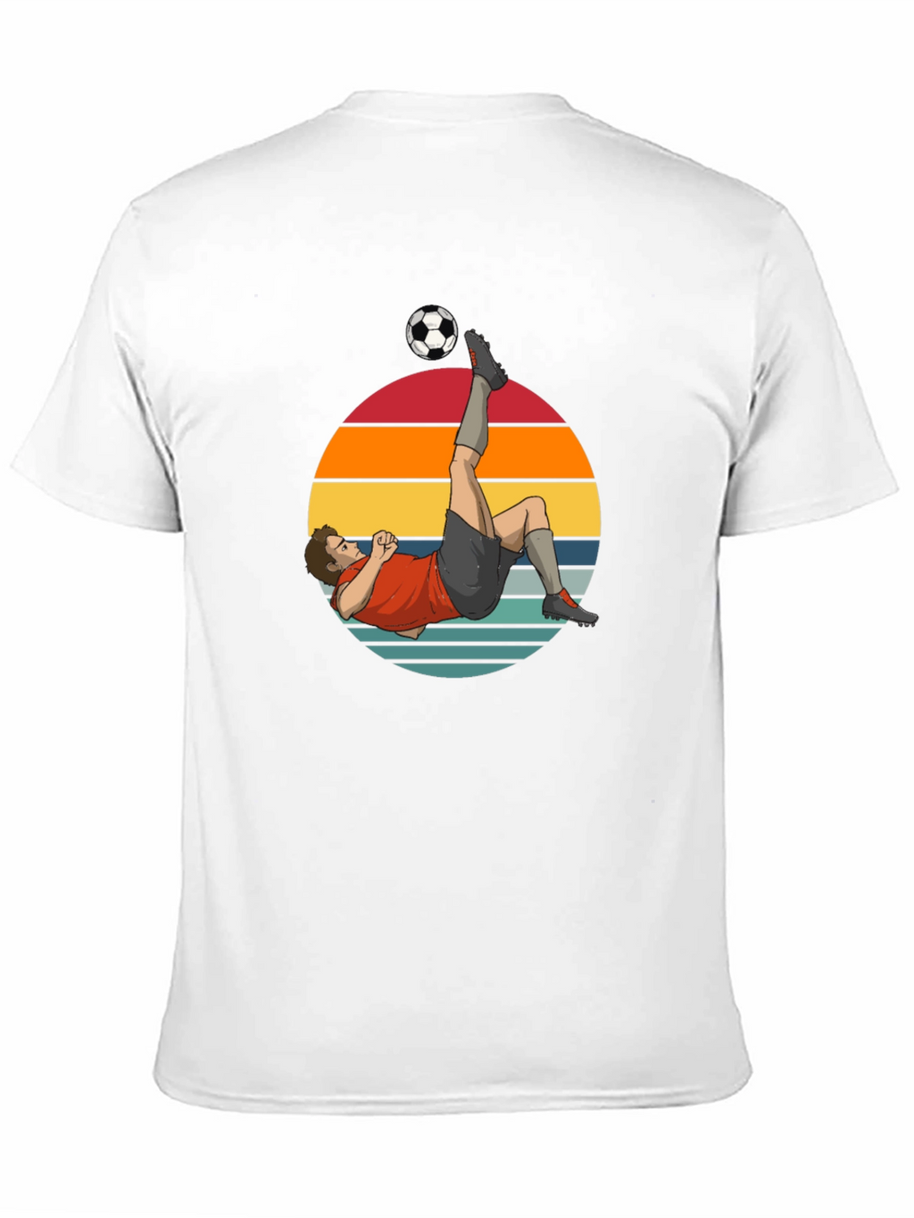 Soccer Kick Graphic Tee - Retro Style