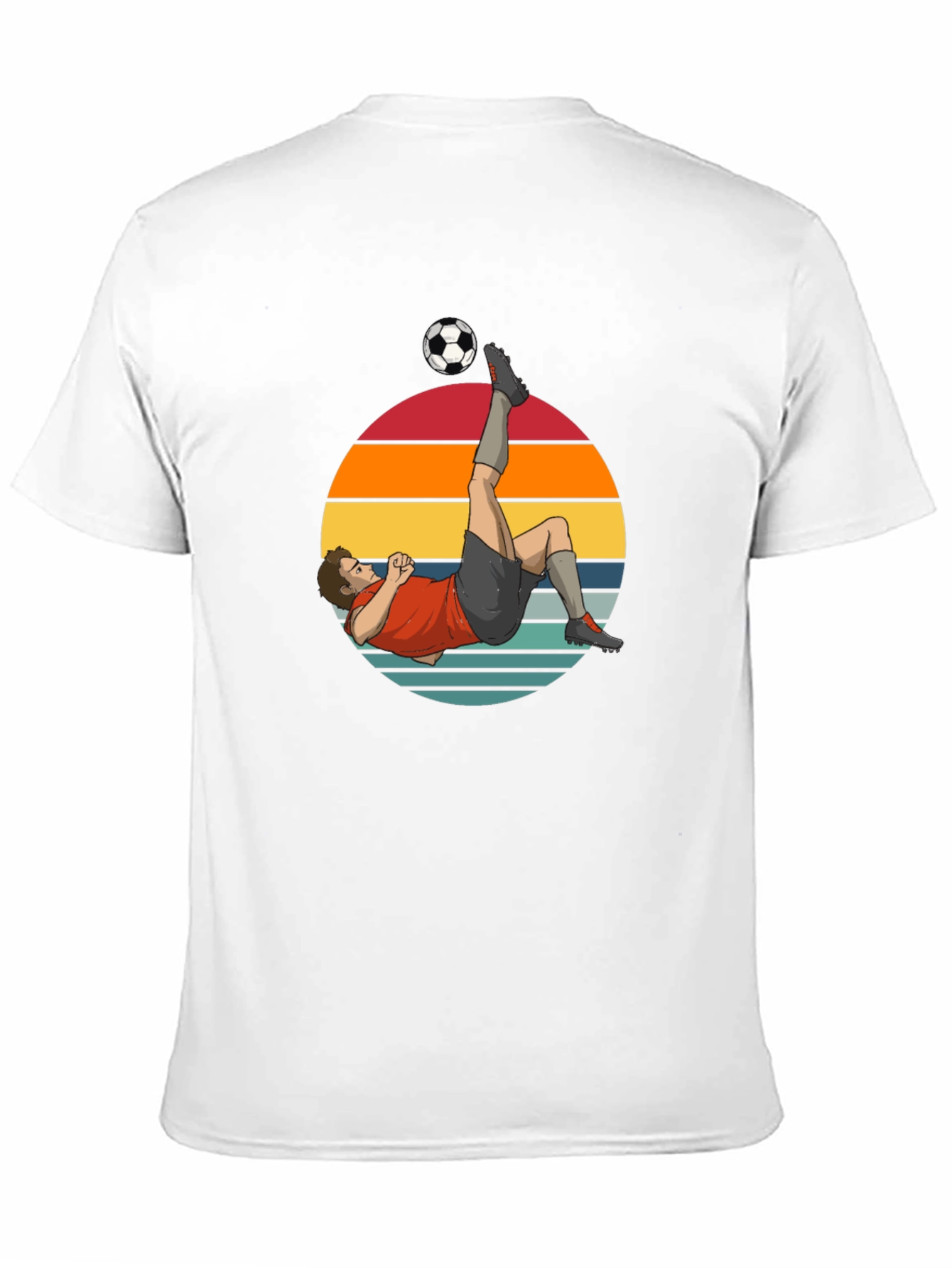 Soccer Kick Graphic Tee - Retro Style