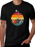 Soccer Kick Graphic Tee - Retro Style