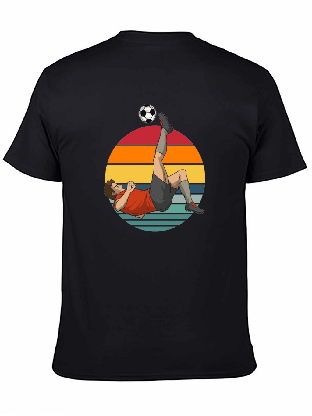 Soccer Kick Graphic Tee - Retro Style