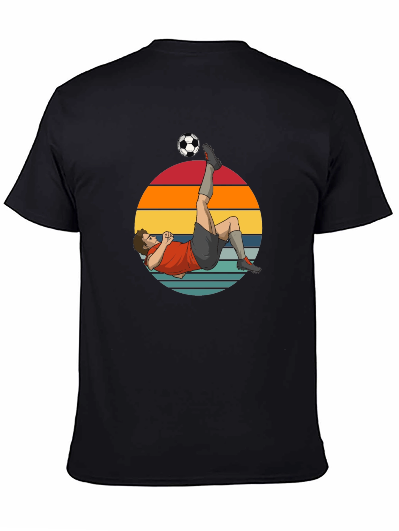 Soccer Kick Graphic Tee - Retro Style