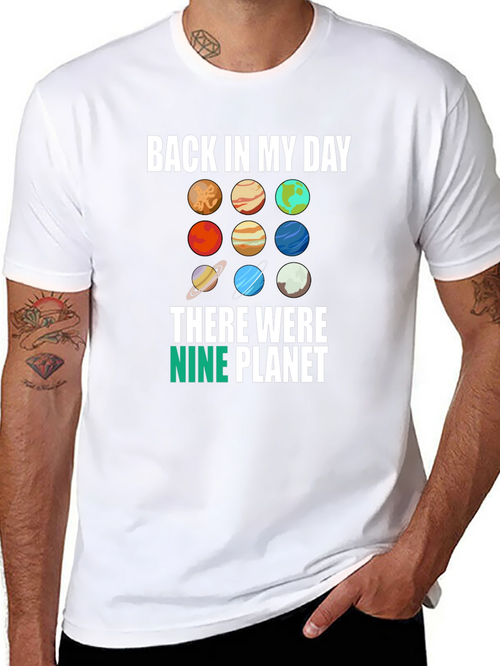 Back in My Day Nine Planets Graphic Tee