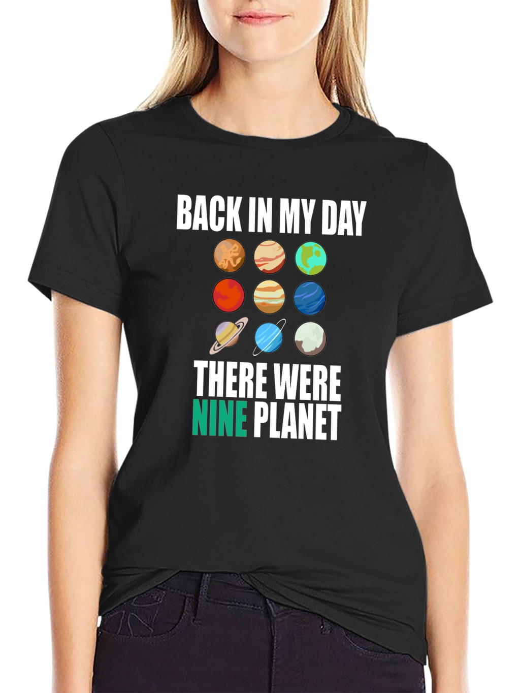 Back in My Day Nine Planets Graphic Tee