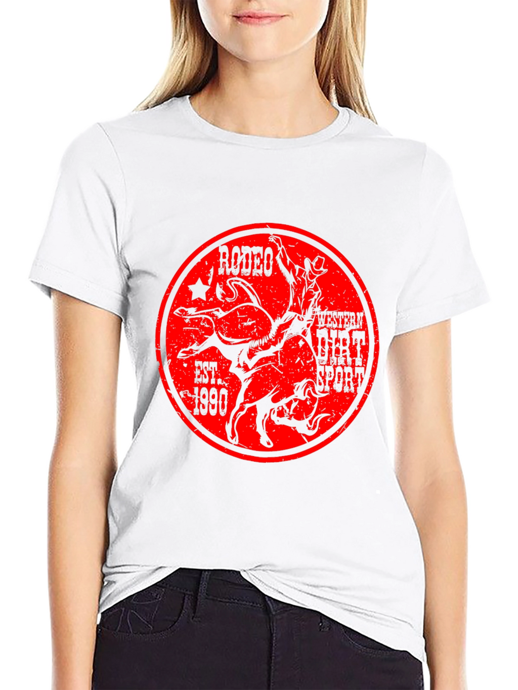 Rodeo Western Dirt Sport Graphic T-Shirt
