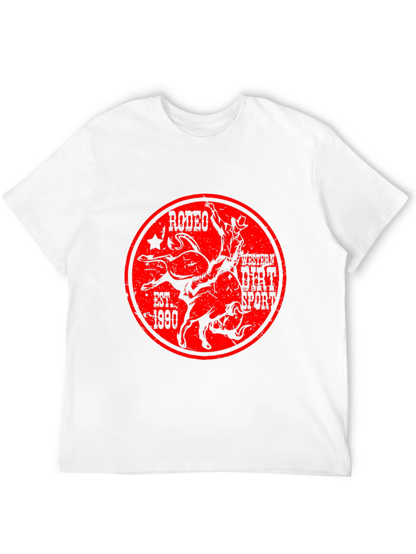 Rodeo Western Dirt Sport Graphic T-Shirt