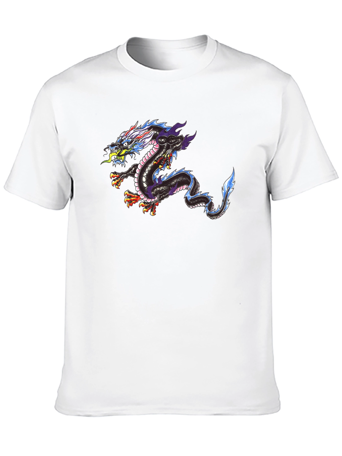 Dragon Print Black T-Shirt