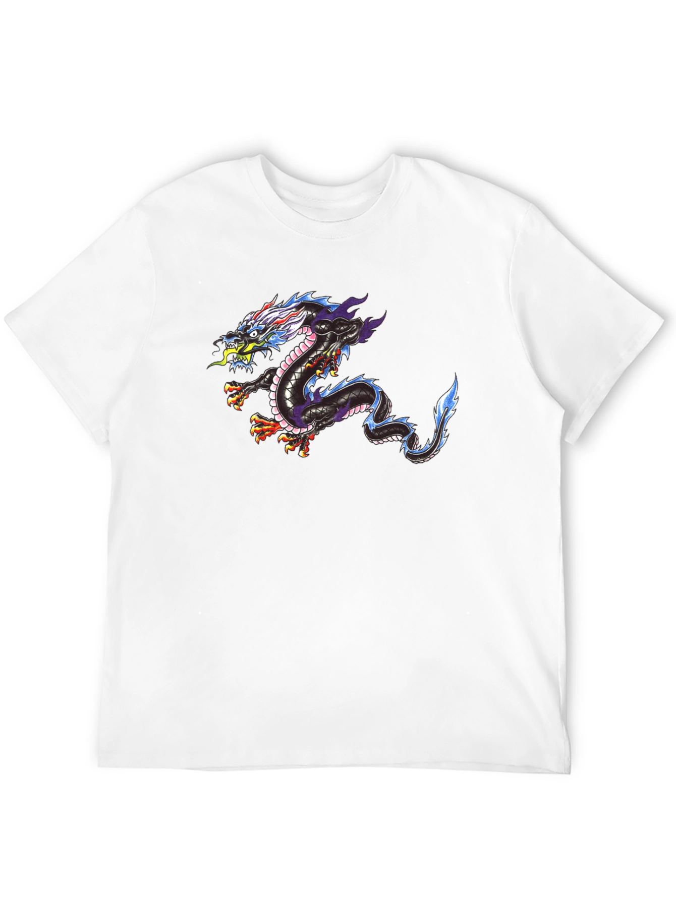 Dragon Print Black T-Shirt