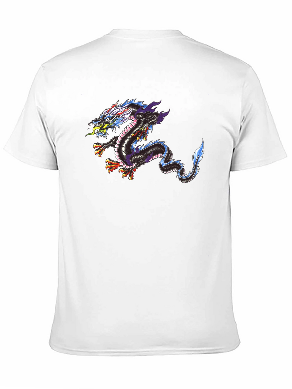 Dragon Print Black T-Shirt