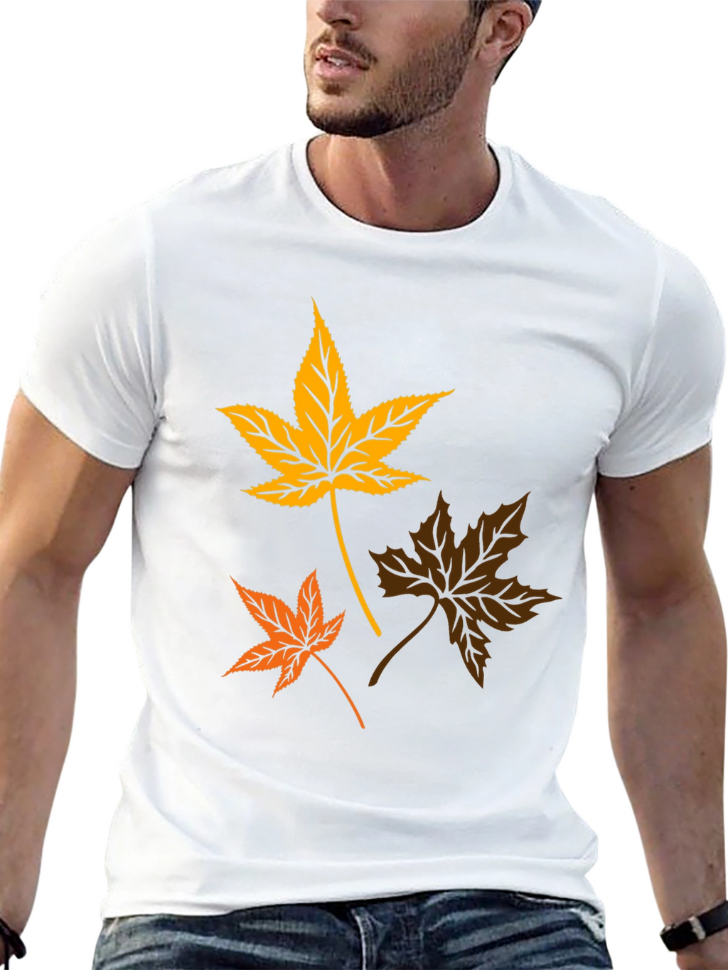 Autumn Leaves Graphic T-Shirt - Stylish Fall Apparel