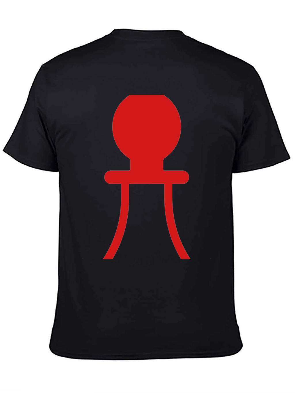 Modern Graphic Tee - Red Abstract Design