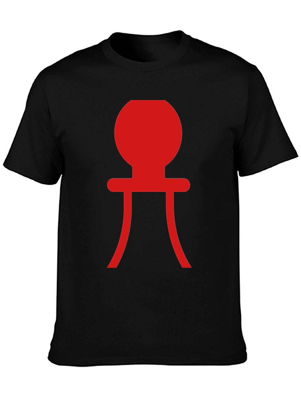 Modern Graphic Tee - Red Abstract Design