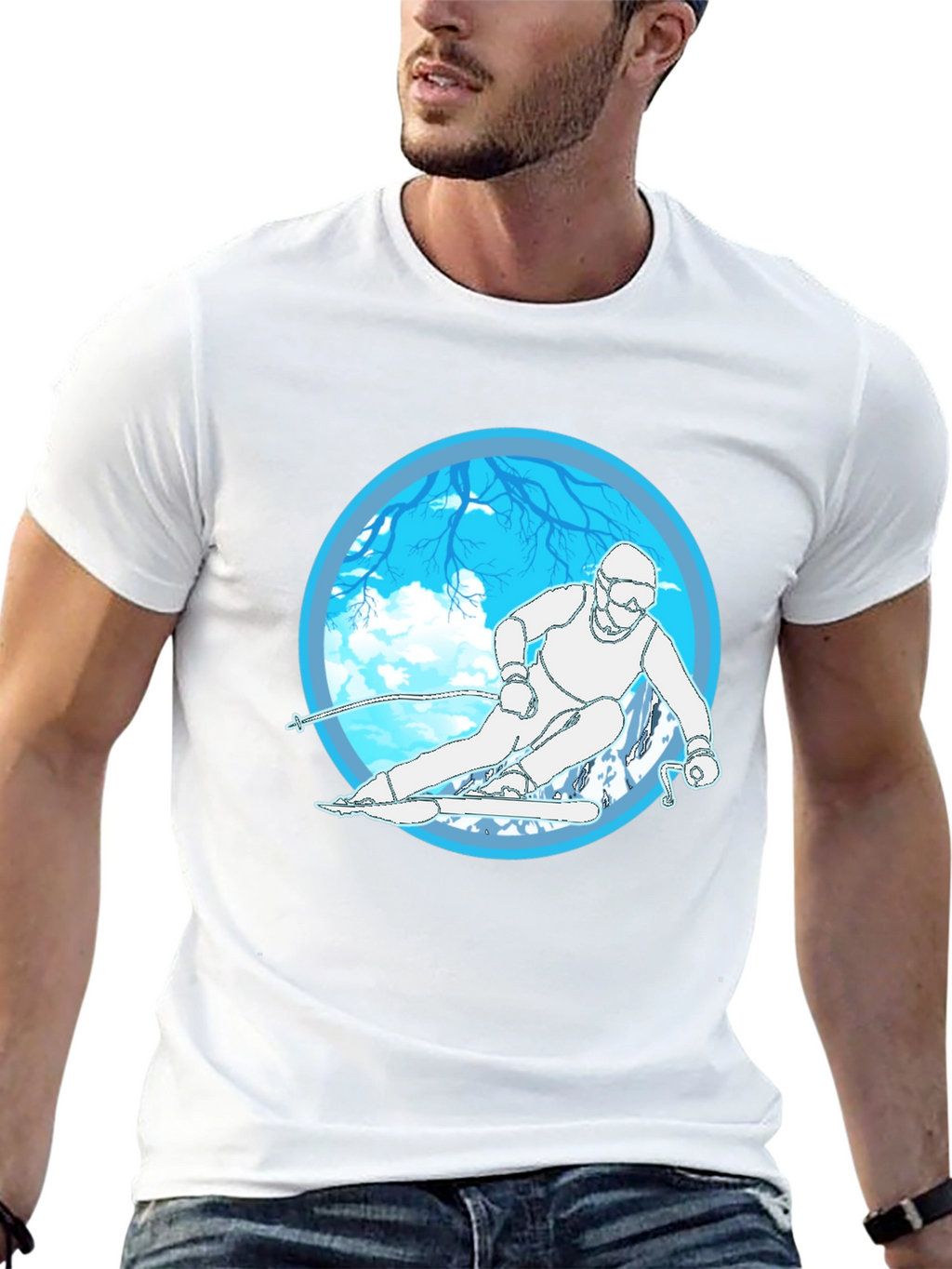 Ski Graphic Tee - Winter Sports T-Shirt