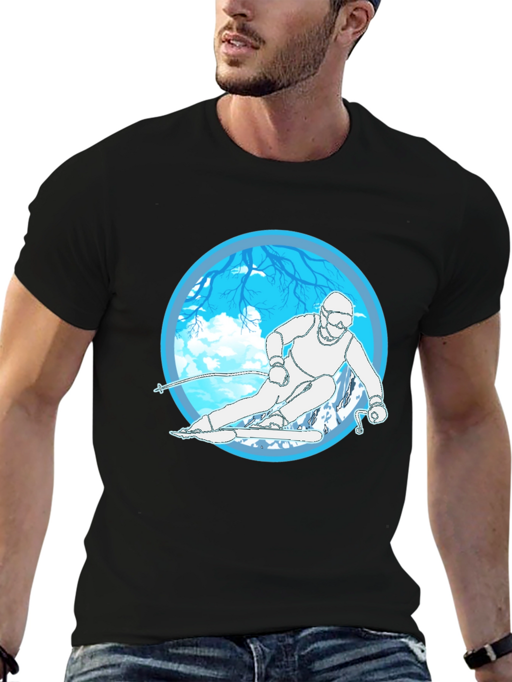 Ski Graphic Tee - Winter Sports T-Shirt