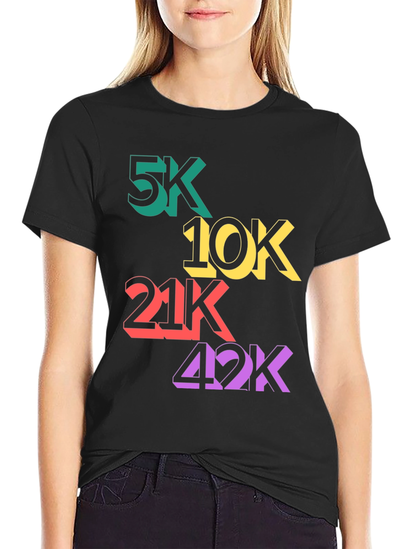 Runners T-Shirt: 5K 10K 21K 42K
