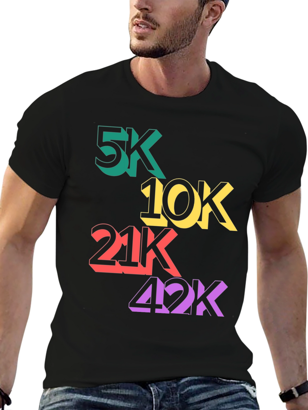 Runners T-Shirt: 5K 10K 21K 42K
